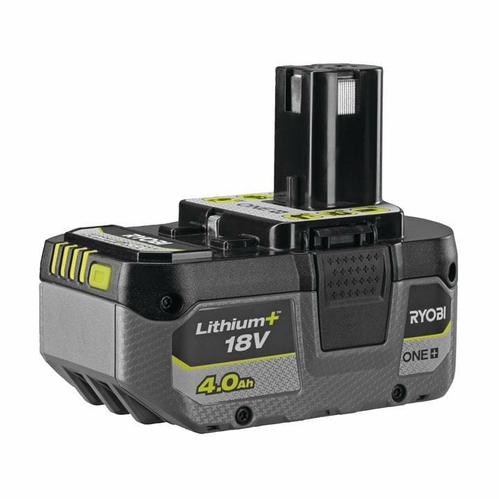 Ryobi RB1840X Batteria al Litio 18 V One 4,0 Ah Compatta con Indicatore di Carica e Scocca Protettiva
