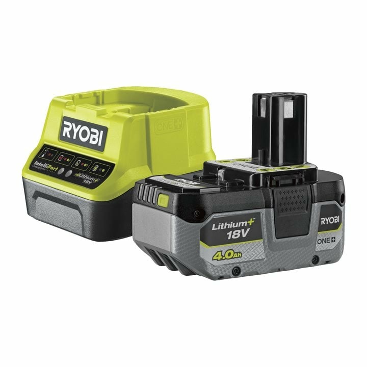 RYOBI RC18120-140X Kit Energia 18V - Batteria Lithium 4.0 Ah e Caricabatterie Rapido