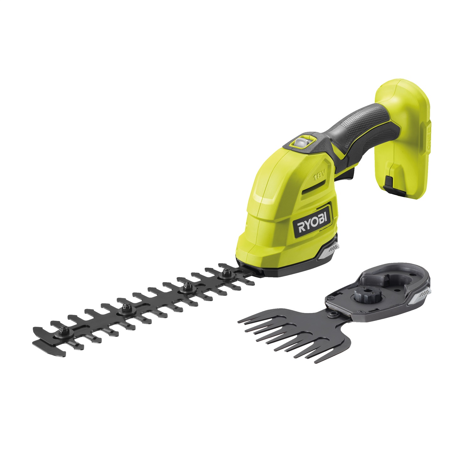 Ryobi RY18GSA-0 Forbice Tagliaerba a Batteria 18V con Lama da 10 cm e Lama Scultore da 20 cm - Senza Batteria e Caricabatterie