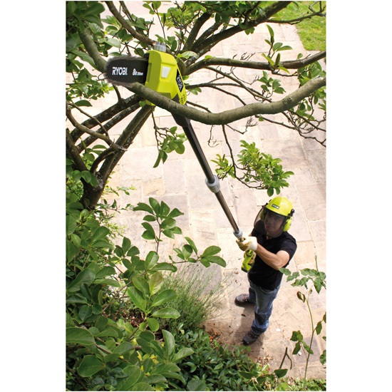 Ryobi OPP1820 - Potatore telescopico a batteria 18V con asta estensibile fino a 4 metri e barra da 20 cm