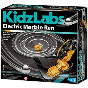 4M KidzLabs Pista delle Biglie Motorizzata - Gioco Educativo STEM per Bambini 5 con Leggi del Movimento