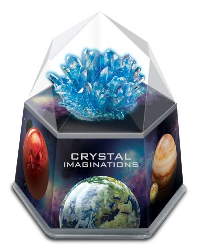 4M Crescita dei Cristalli - Gioco Scientifico Educativo per Bambini, Crea Cristalli Blu Luminosi