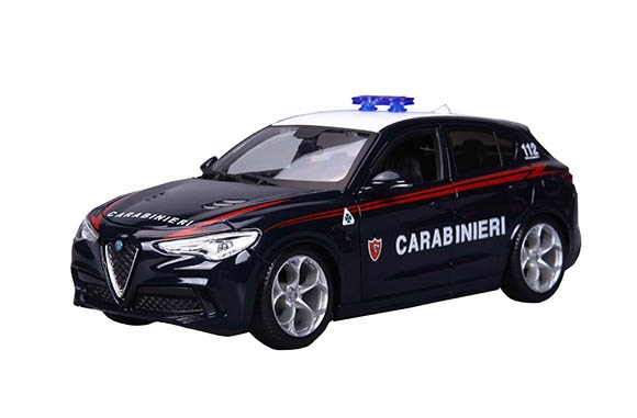 BBURAGO Modellino Auto Carabinieri - Scala 1:24 Assortito con Licenza Ufficiale, Età Consigliata 3 Anni