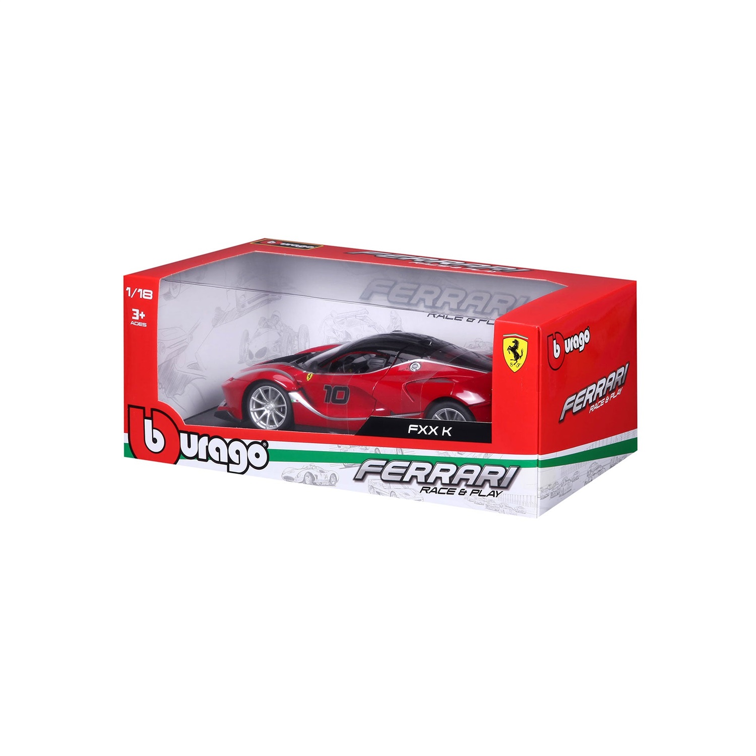 Bburago Ferrari FXX K Modello Diecast 1:18 - Alta Fedeltà, Metallo e Plastica, Dettagli Apribili
