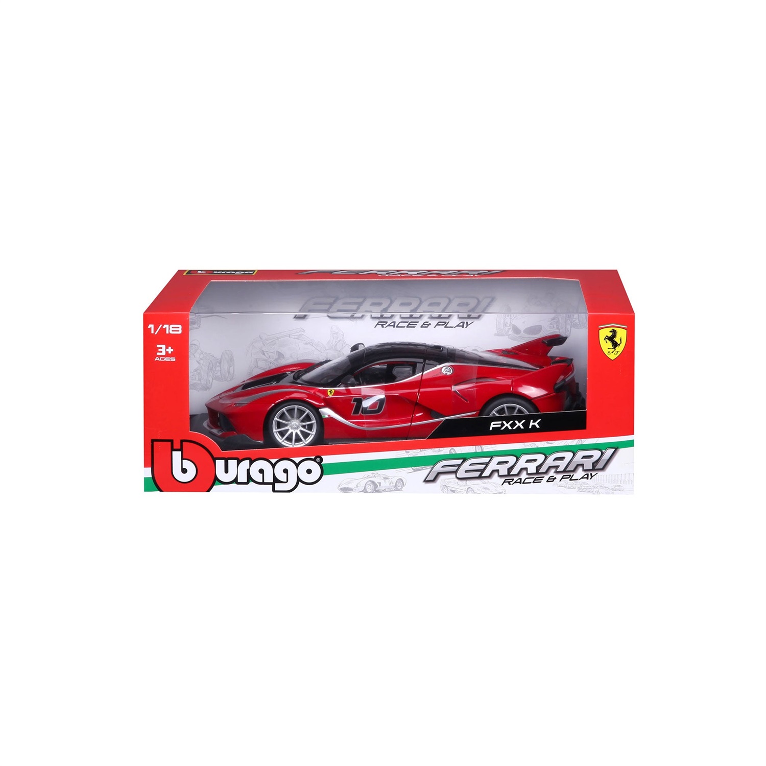 Bburago Ferrari FXX K Modello Diecast 1:18 - Alta Fedeltà, Metallo e Plastica, Dettagli Apribili
