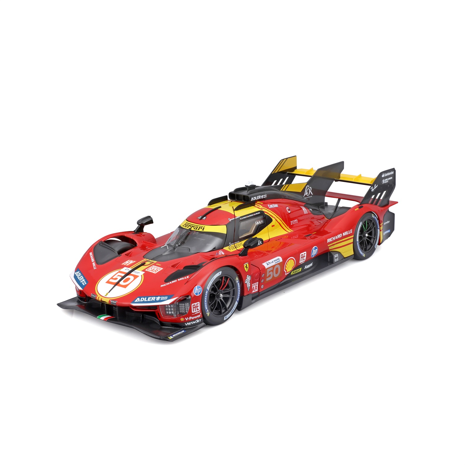 Burago Ferrari 499P 1:18 - Auto da corsa vincitrice 24H Le Mans #50 con motore 3.0L Turbo V6