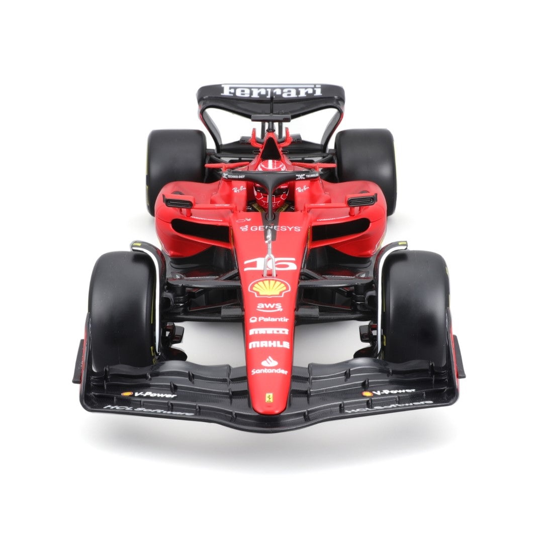 Bburago Ferrari F1 SF-23 1:18 Charles Leclerc Modello Auto Sportiva Estremamente Dettagliato con Rivestimento Elettrostatico