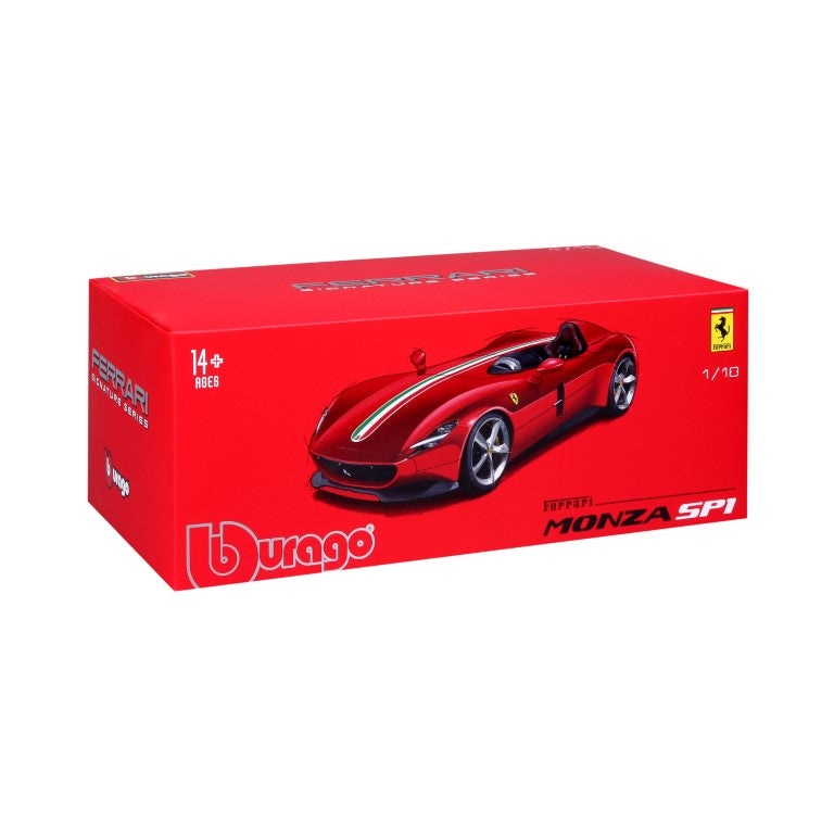 Bburago Ferrari Monza SP1 1:18 - Modello Supercar Dettagliato in Metallo con Design Assortiti