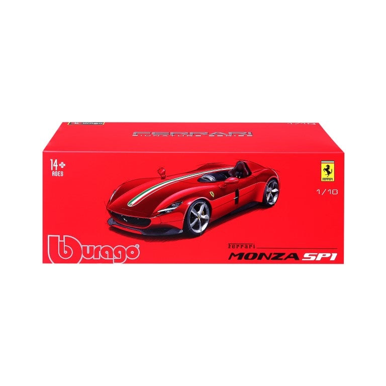 Bburago Ferrari Monza SP1 1:18 - Modello Supercar Dettagliato in Metallo con Design Assortiti