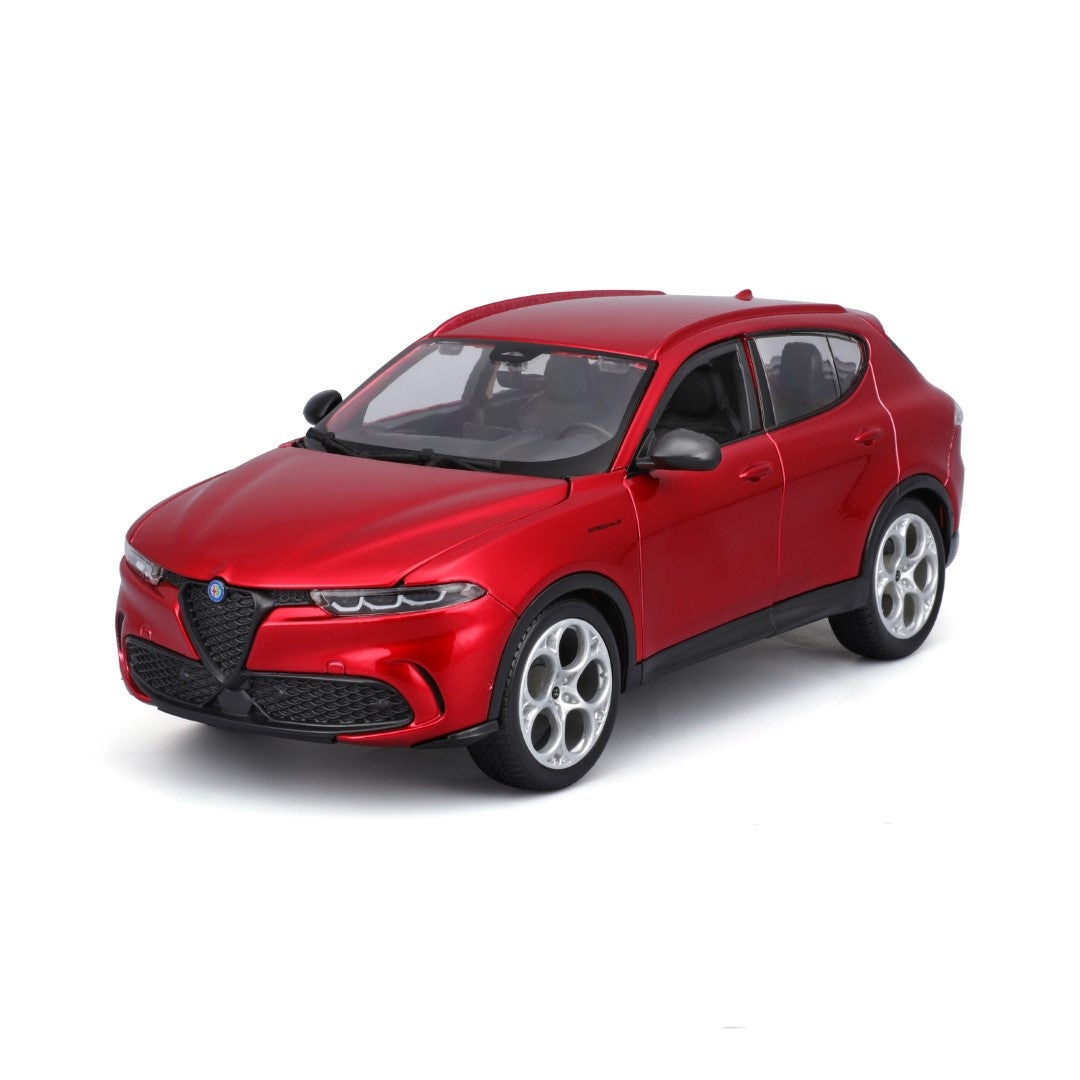 BBURAGO Alfa Romeo Tonale - Modellino Diecast in Scala 1:24 con Portiere e Cofano Apribili, Licenza Ufficiale, Età 3