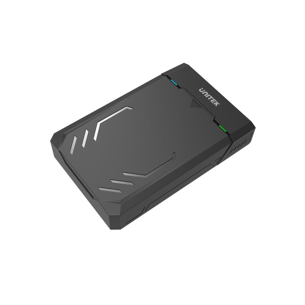 UNITEK Y-3035 - Alloggiamento HDD/SSD 2,5 e 3,5 pollici SATA con cavo USB 3.0, montaggio senza attrezzi, colore Nero