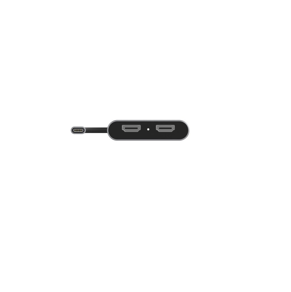 UNITEK V1404B Adattatore USB-C a 2 x HDMI 4K @ 60Hz - Grigio, Alluminio, Plug & Play