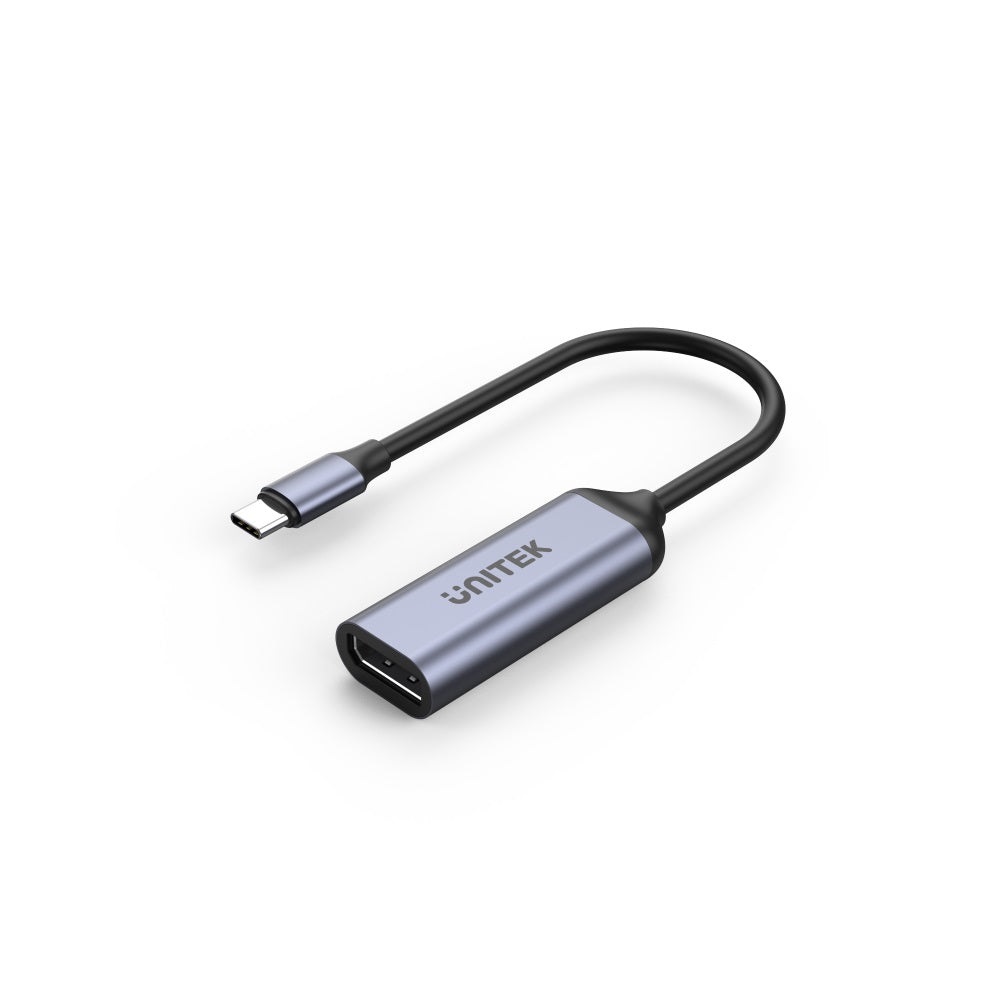 UNITEK V1415A Adattatore USB-C a DisplayPort 1.4 8K 60Hz - 0,15 m - Grigio, supporto HDCP e due modalità di visualizzazione