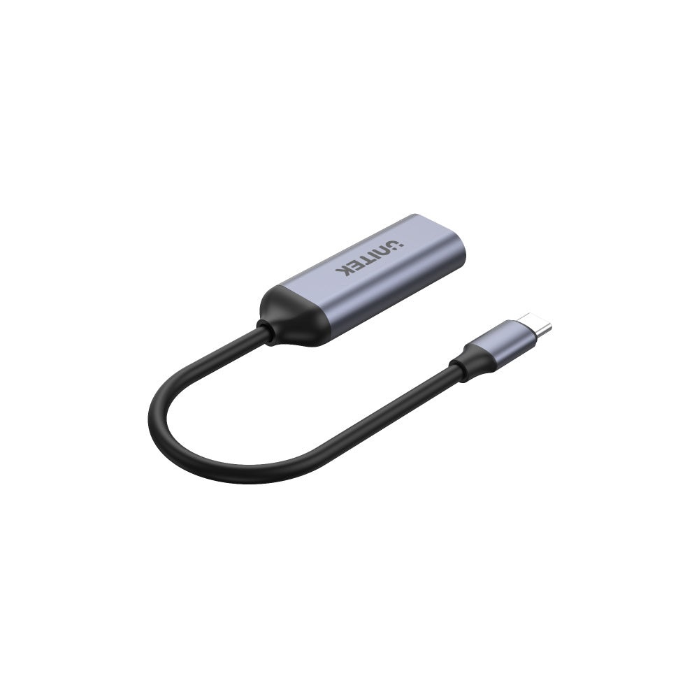 UNITEK V1415A Adattatore USB-C a DisplayPort 1.4 8K 60Hz - 0,15 m - Grigio, supporto HDCP e due modalità di visualizzazione