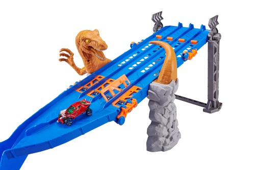 Zuru Metal Machines Pista da Corsa 4 Corsie Raptor Attack - 70 x 11 x 30 cm, Età 4