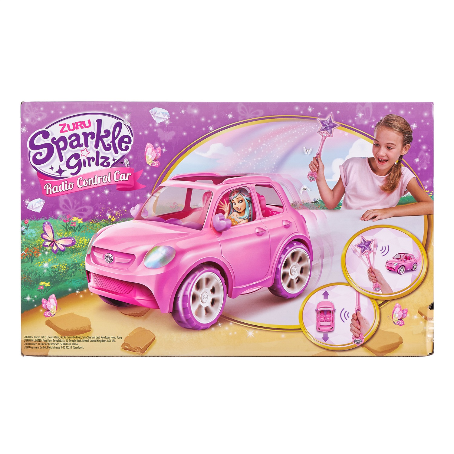 ZURU Sparkle Girlz 100299 Auto Radiocomandata con Bacchetta Magica Direzionale - Design Accattivante e Rotazione a 360 Gradi
