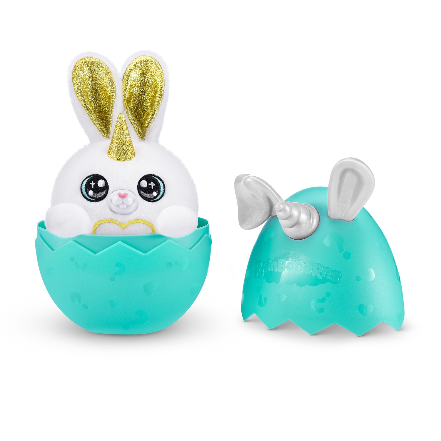 ZURU Rainbocorns Bunnycorn Plush Mini S2 - Coniglietto Morbido con Sorprese e Coda di Cotone