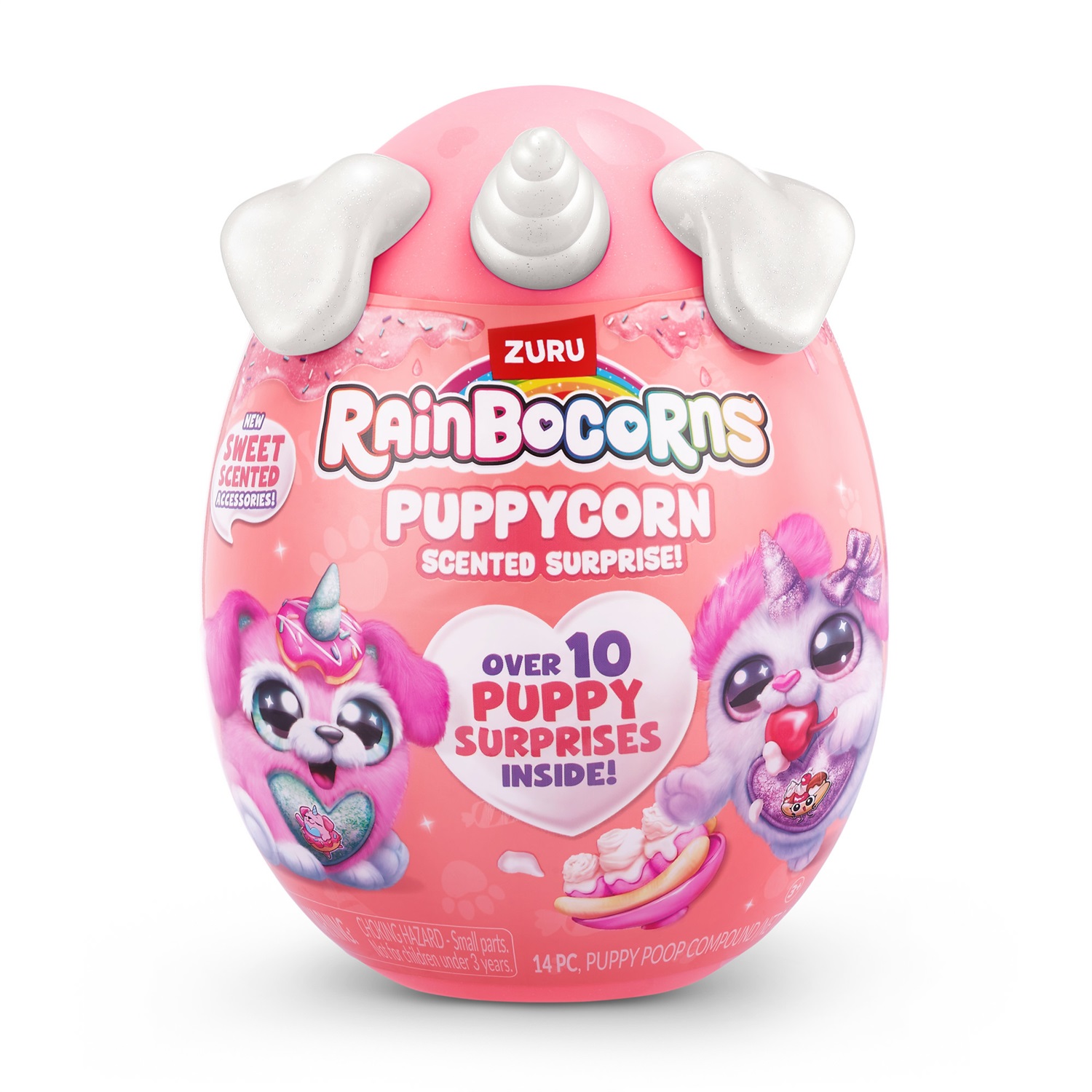 Zuru Rainbocorns Puppycorn Surprise S8 - Peluche Cucciolo Sorpresa con Accessorio e Adesivi Profumati