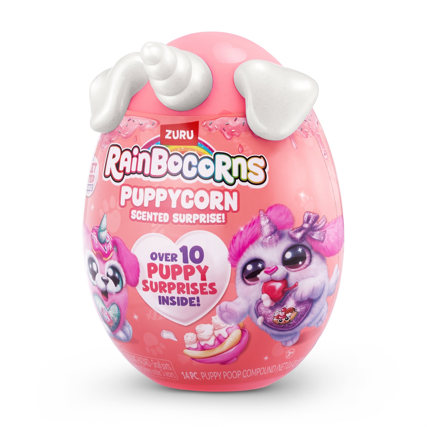 Zuru Rainbocorns Puppycorn Surprise S8 - Peluche Cucciolo Sorpresa con Accessorio e Adesivi Profumati