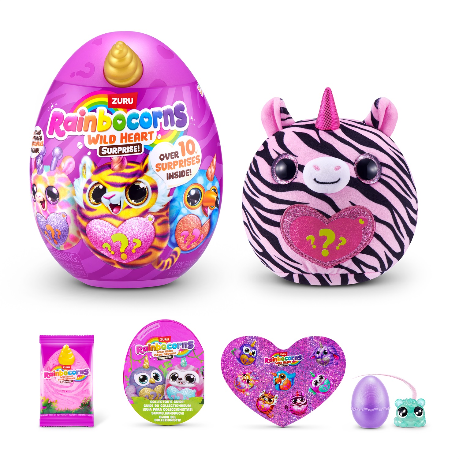 ZURU ITALY Rainbocorns Wild Heart Surprise - Uovo Sorpresa con Accessori Colorati