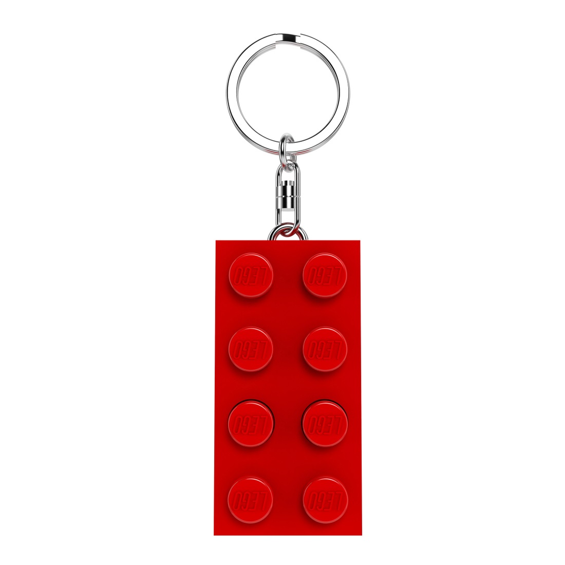 Lego Portachiavi Mattoncino Rosso con Torcia LED - Funzionale e Iconico