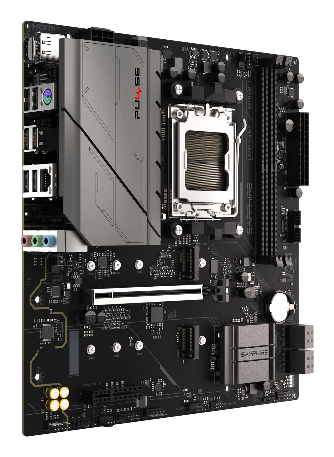 Sapphire Scheda Madre Pulse A620AM Micro-ATX AM5 con supporto DDR5 fino a 64 GB