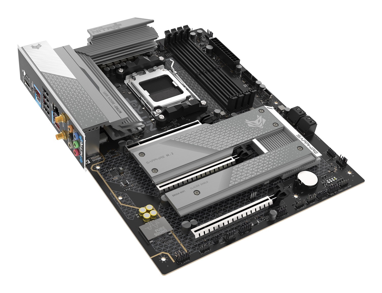 Sapphire NITRO B850A Scheda Madre WiFi 7 AM5 micro ATX con supporto DDR5