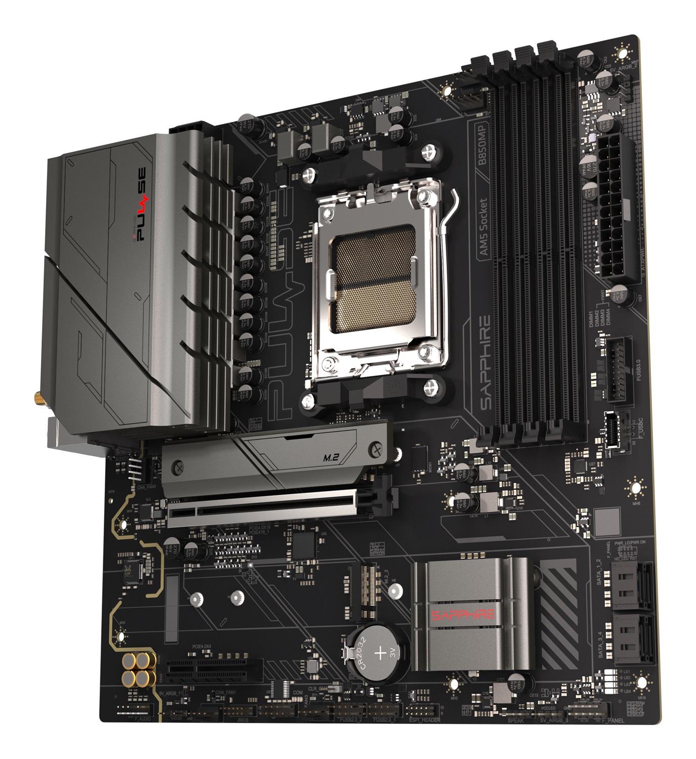 Sapphire Scheda Madre Pulse B850M WiFi mATX AM5 DDR5 per AMD Ryzen 7000/8000/9000
