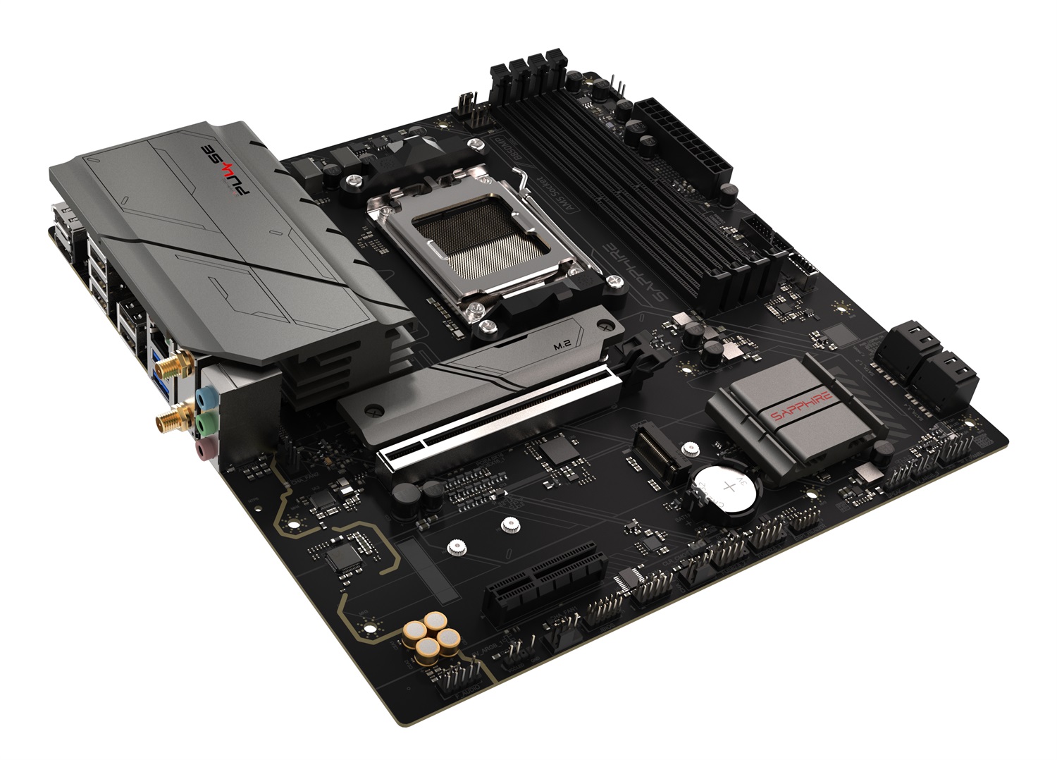 Sapphire Scheda Madre Pulse B850M WiFi mATX AM5 DDR5 per AMD Ryzen 7000/8000/9000