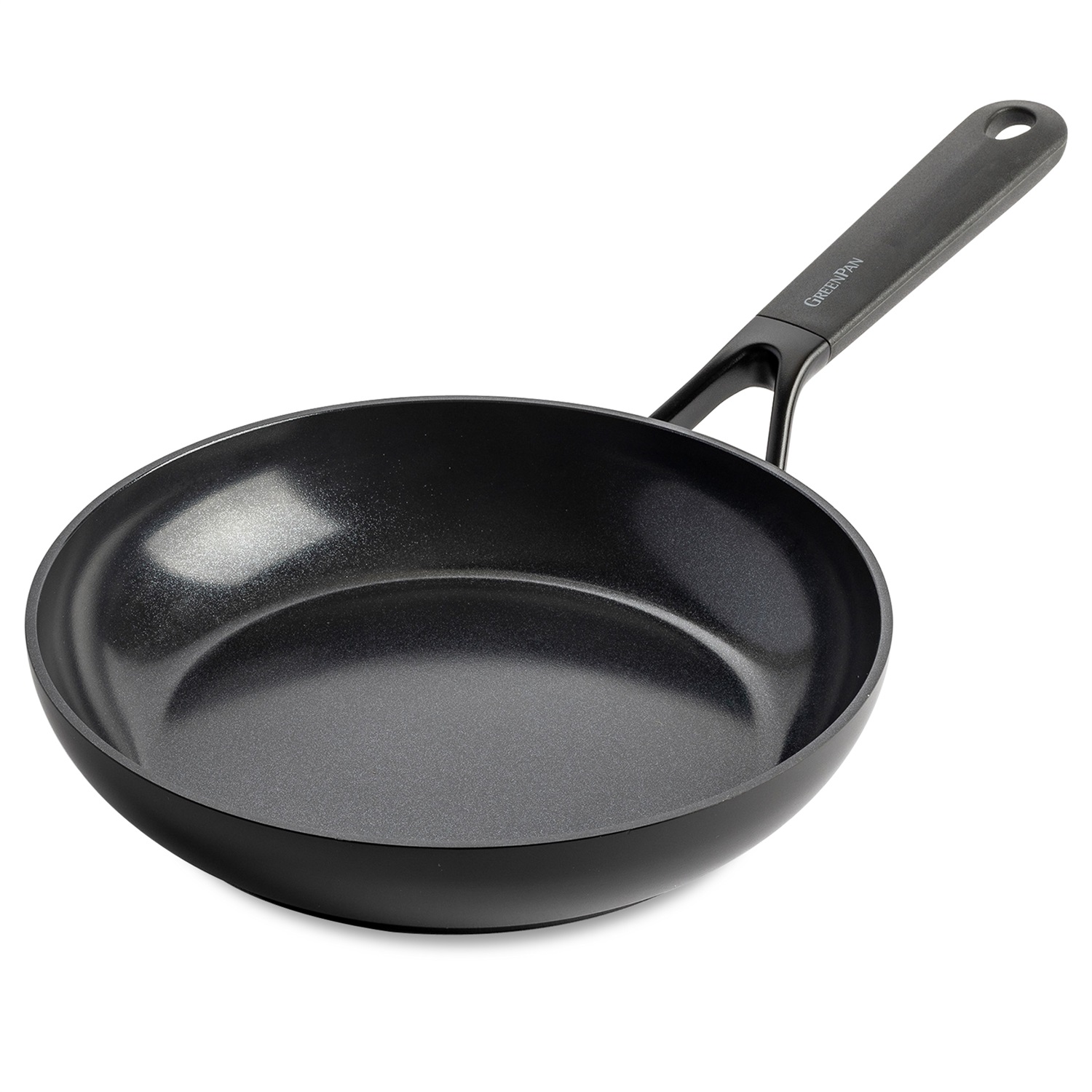 GreenPan SmartShape Padella Ceramica Sana Antiaderente 24 cm - Senza PFAS, Adatta all'Induzione, Sicura al Forno, Lavabile in Lavastoviglie, Nero