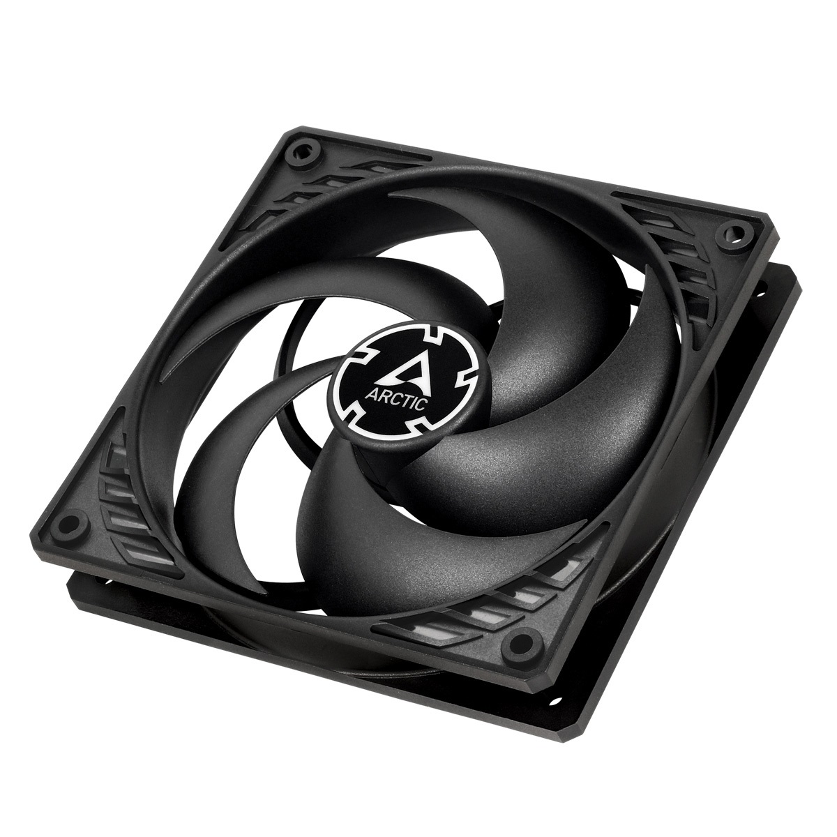 ARCTIC P12 Silent Ventilatore 120 mm per PC - 1050 Giri/min, 0,08 Sone, Flusso d'Aria 40,95 m³/h, Sistema Anti-Vibrante, Nero