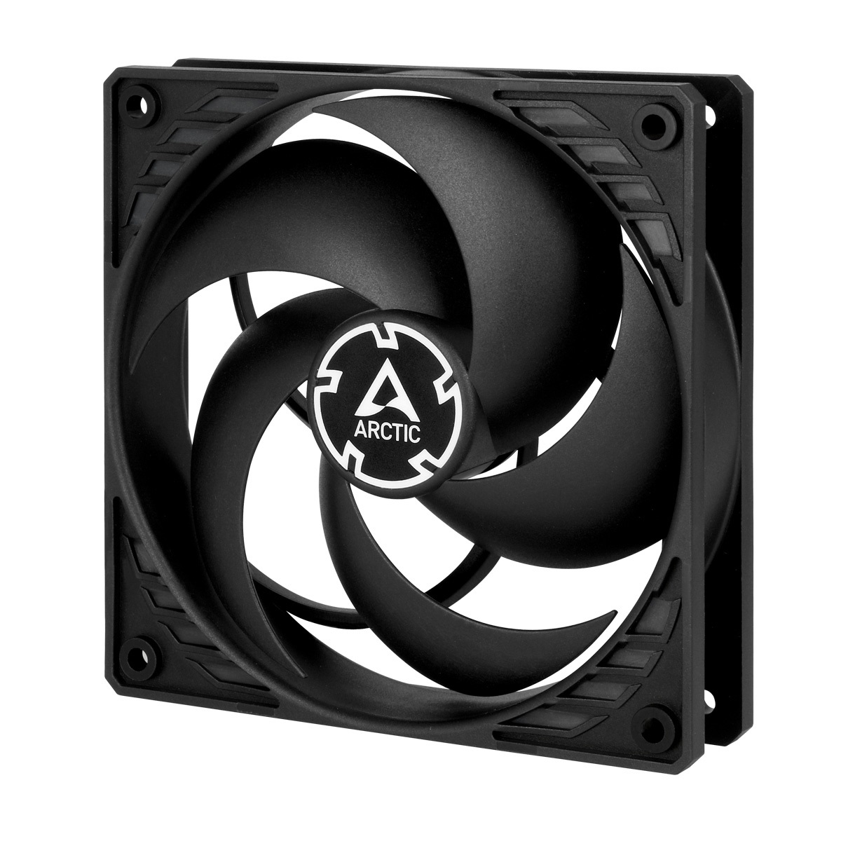 ARCTIC P12 Ventola 120 mm Silenziosa per PC - 1800 Giri/min, 0,3 Sone, Ottimizzata per Pressione Statica, Nero