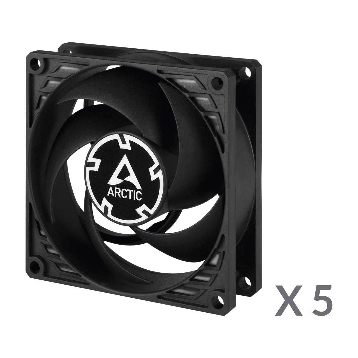 ARCTIC P8 PWM PST Ventilatore 80 mm - 200-3000 RPM, 0,3 Sone, Pressione Statica Ottimizzata, Connessione PST, Nero