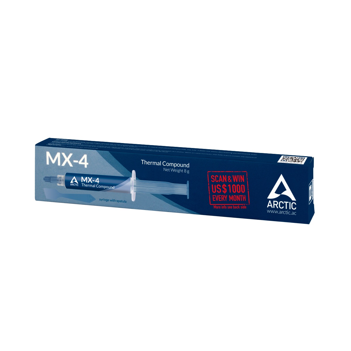 ARCTIC MX-4 Pasta Termica 8 g - Alta Conducibilità Termica, Lunga Durabilità, Compatibile con CPU e GPU, Spatolina Inclusa
