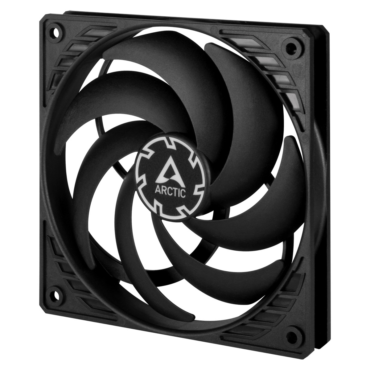 ARCTIC P12 Slim PWM PST Ventilatore 120 mm - 300-2100 Giri/min, 0,3 son, Flusso Aria 41,1 pdc/min, Ottimizzato per Pressione Statica, Nero