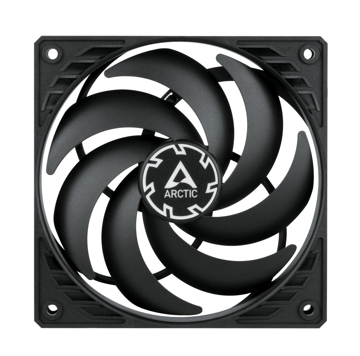 ARCTIC P12 Slim PWM PST Ventilatore 120 mm - 300-2100 Giri/min, 0,3 son, Flusso Aria 41,1 pdc/min, Ottimizzato per Pressione Statica, Nero