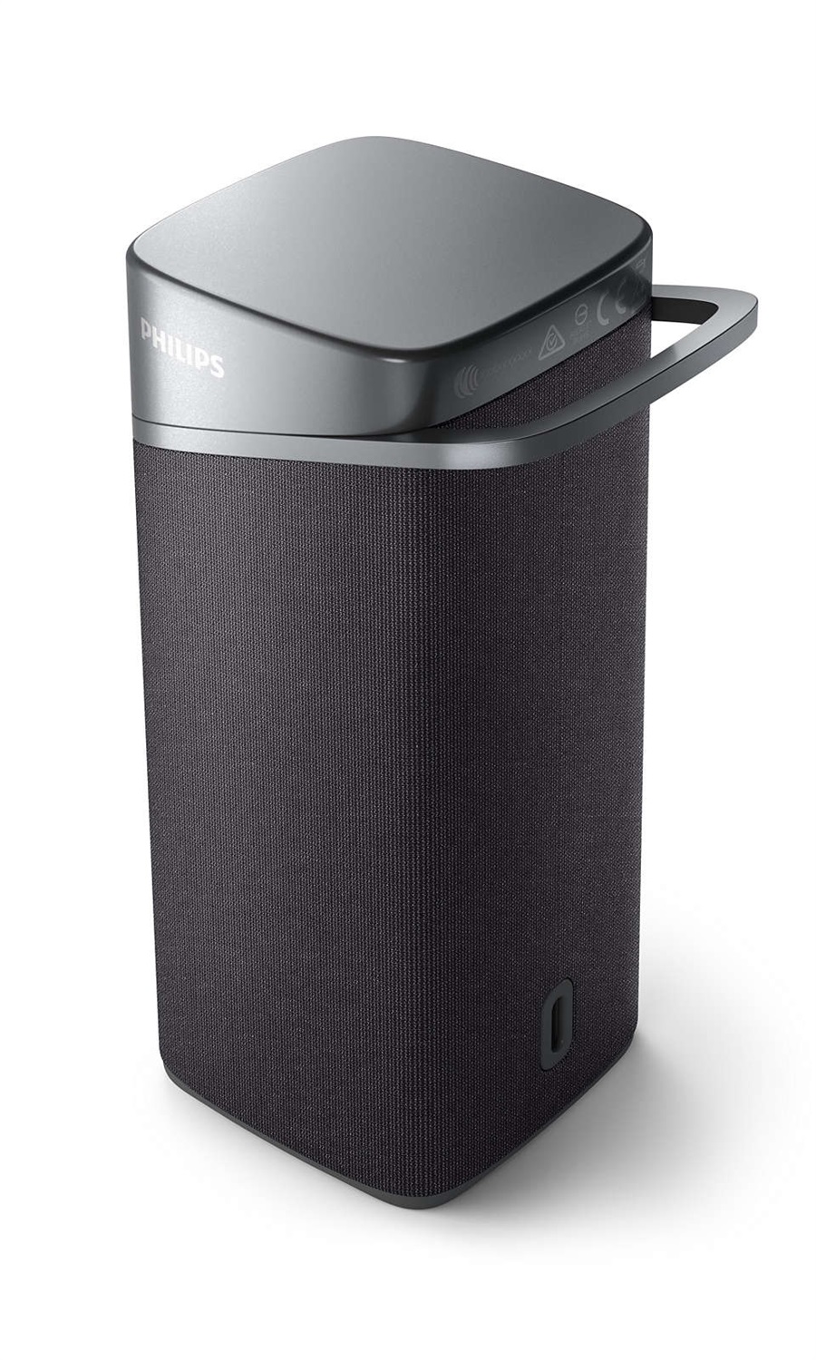 Philips TAS3505/00 Altoparlante Portatile Bluetooth Grigio 5 W con Microfono, Driver Full Range da 1.75