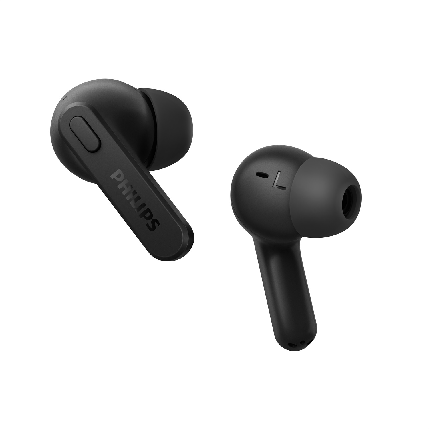 Philips TAT2206BK/00 Auricolari True Wireless Stereo In-ear Bluetooth Nero - Resistenti al Sudore, 18 Ore di Riproduzione, Morbidi e Confortevoli