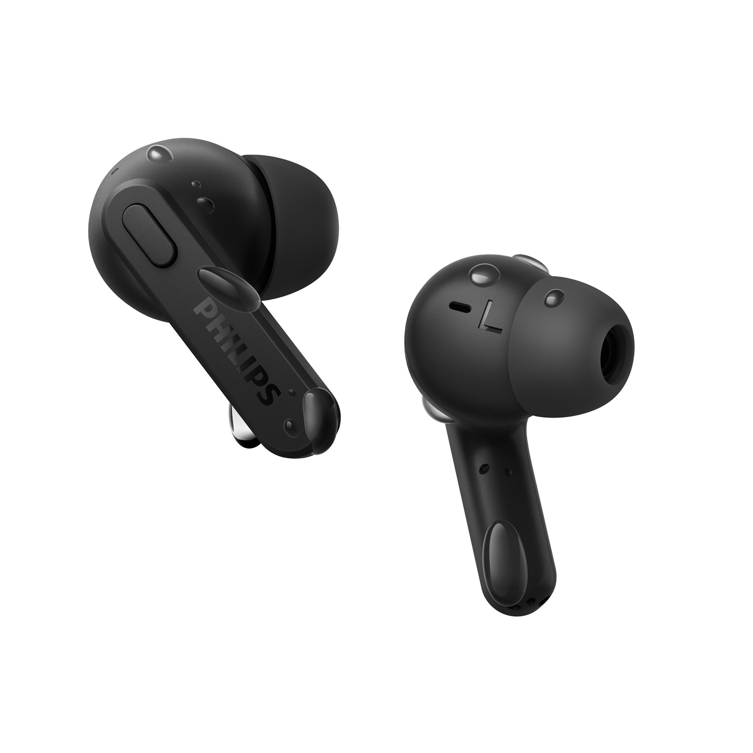 Philips TAT2206BK/00 Auricolari True Wireless Stereo In-ear Bluetooth Nero - Resistenti al Sudore, 18 Ore di Riproduzione, Morbidi e Confortevoli