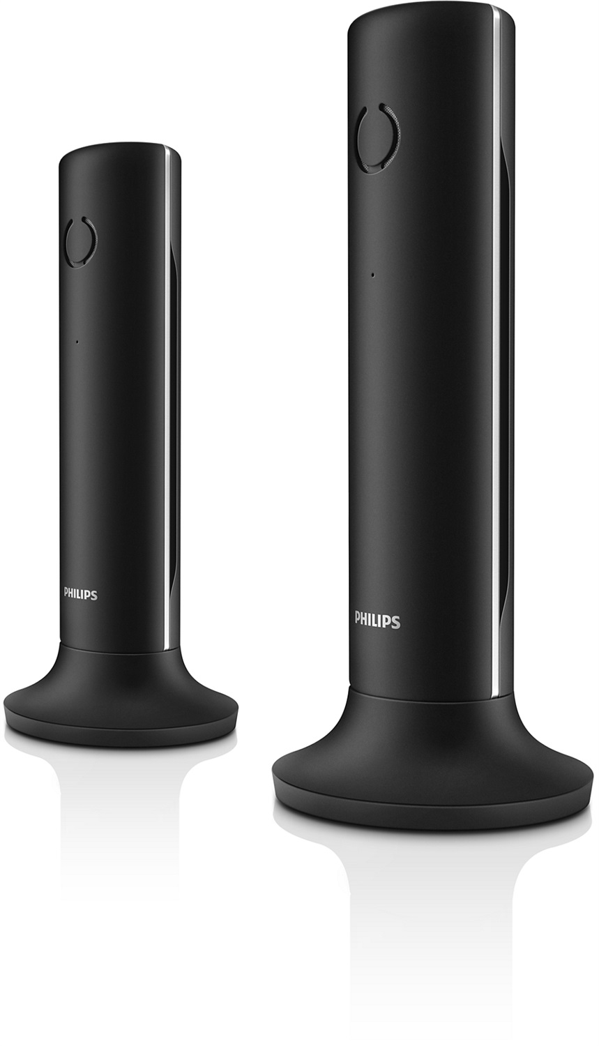 Philips M4502B/34 Telefono Fisso Senza Fili DECT Nero con Identificatore di Chiamata e Display 1,6