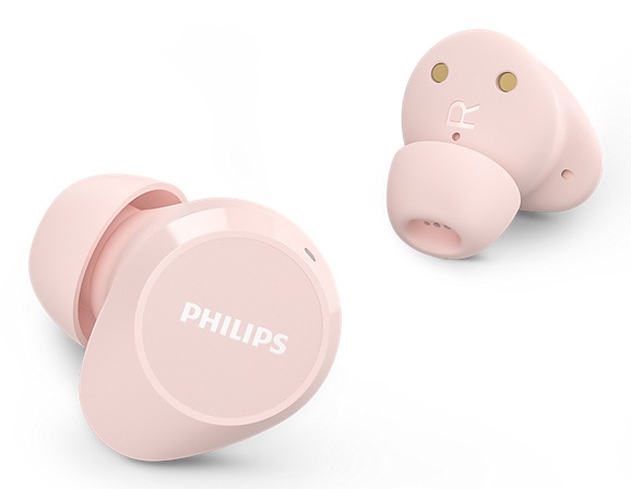 Philips TAT1209PK Cuffie Auricolari Bluetooth True Wireless - Piccole, Audio Naturale con Bassi Dinamici, Chiamate Chiare e Custodia di Ricarica Tascabile - Rosa