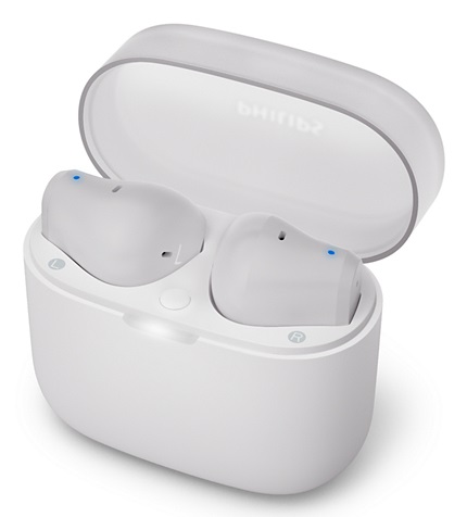 Philips TAT2139WT/00 Cuffie Auricolari True Wireless Bluetooth Bianco - Audio Naturale, Bassi Dinamici, Custodia di Ricarica, Chiamate Chiare