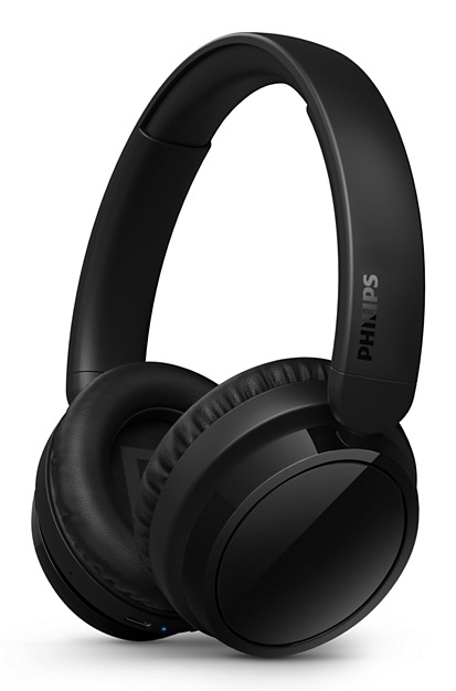 Philips TAH5209BK/00 Cuffie Wireless Over-Ear Bluetooth con Microfono, 65 Ore di Autonomia, Isolamento Acustico Passivo, Nero