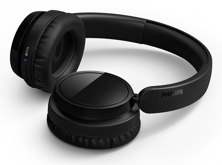 Philips TAH5209BK/00 Cuffie Wireless Over-Ear Bluetooth con Microfono, 65 Ore di Autonomia, Isolamento Acustico Passivo, Nero