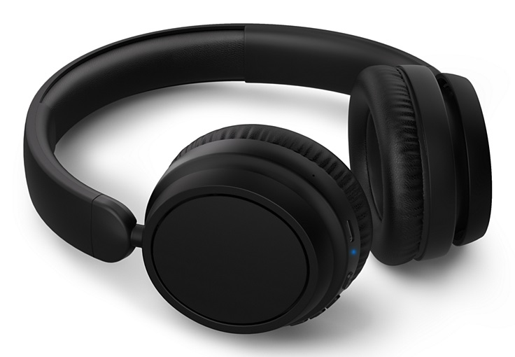 Philips TAH5209BK/00 Cuffie Wireless Over-Ear Bluetooth con Microfono, 65 Ore di Autonomia, Isolamento Acustico Passivo, Nero