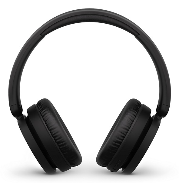 Philips TAH5209BK/00 Cuffie Wireless Over-Ear Bluetooth con Microfono, 65 Ore di Autonomia, Isolamento Acustico Passivo, Nero