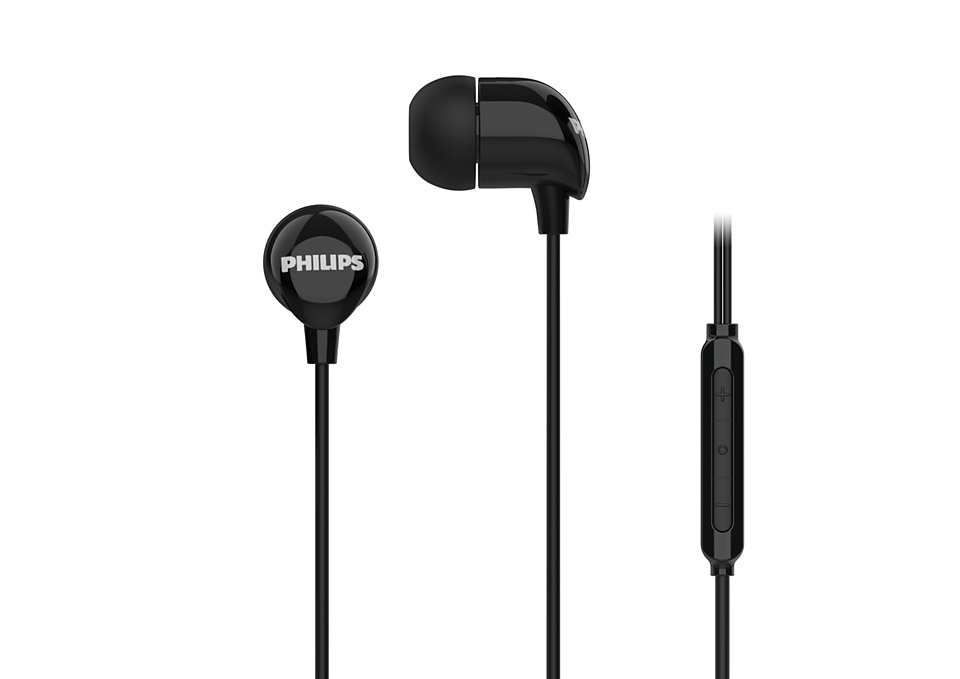 Philips TAE2146BK/00 - Cuffie In-ear Cablate con USB tipo-C, Bassi Dinamici e Microfono Integrato