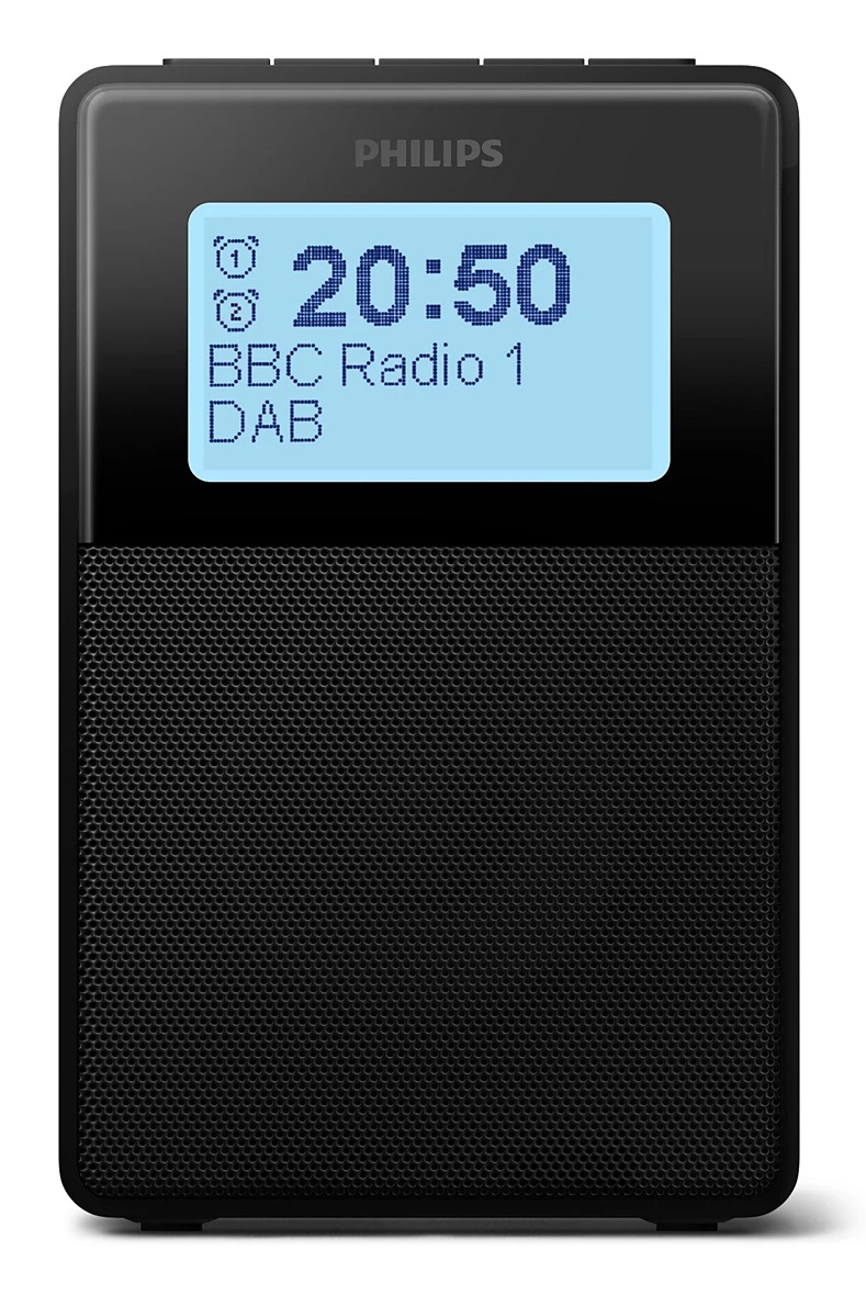 Philips TAR5100/10 Sveglia Digitale DAB BT IPX4 con Funzione Radio e Supporto AAC/SBC