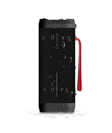 Philips TAS2000B Altoparlante Wireless Bluetooth con Luci LED, 20W, Impermeabile IPX5, 20H di Riproduzione e Controllo App - Nero