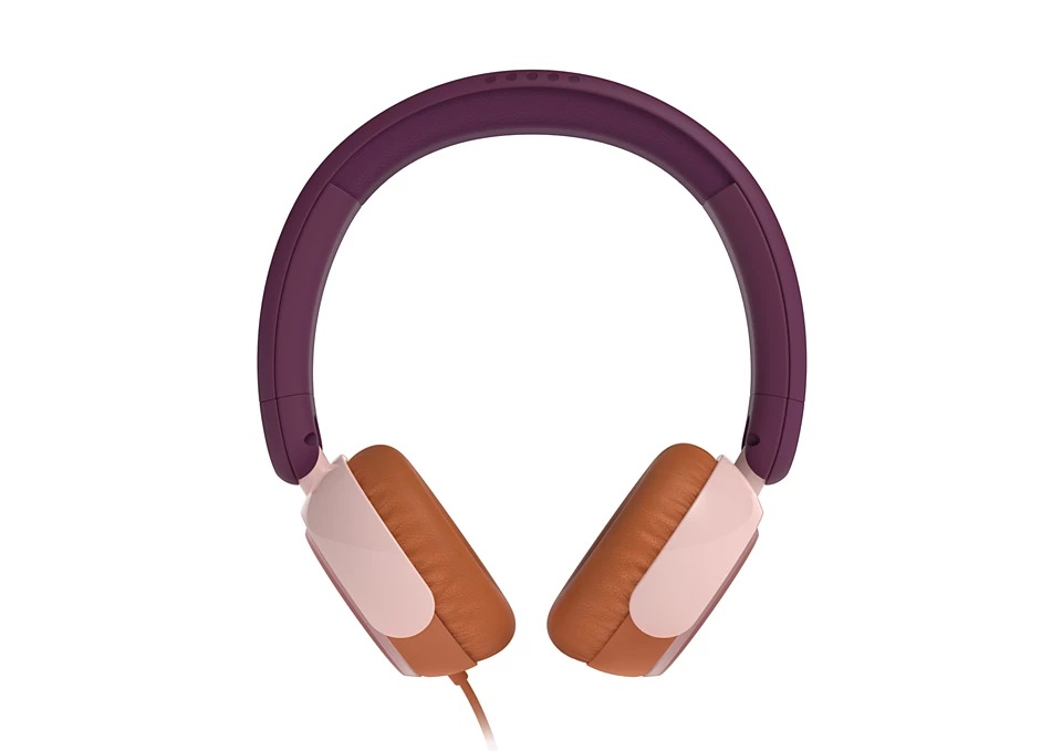 Philips TAK2000MP/00 - Cuffie Cablato A Padiglione per Musica e Chiamate, Leggere e Confortevoli, Arancione, Viola, Rosa